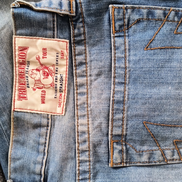 True religion men's 34x34straight red - Picture 2 of 4